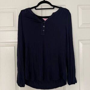 Lilly Pulitzer Navy Blue Top NWT